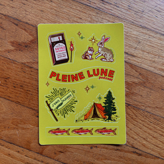 Feuille d'autocollants